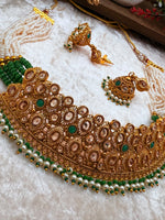 Load image into Gallery viewer, Manisha antique gold plated Choker Set