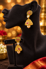 Load image into Gallery viewer, Gold plated jhumki