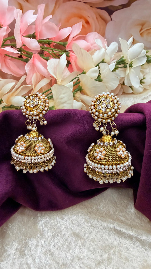 Ankshri golden jhumki