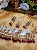 Load image into Gallery viewer, Shamiksha Mirror Choker Set
