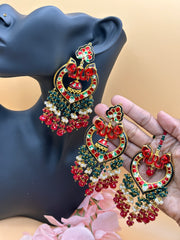 Craft Elephant Tikka Earring Set