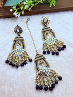 Load image into Gallery viewer, साइमन मिरर टिक्का सेट इंडियन ज्वैलरी