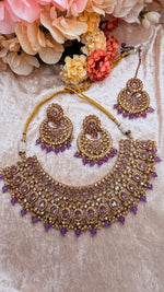 Load image into Gallery viewer, Meher lavender Necklace set