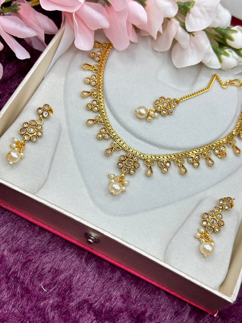 Gold platted Indian Necklace