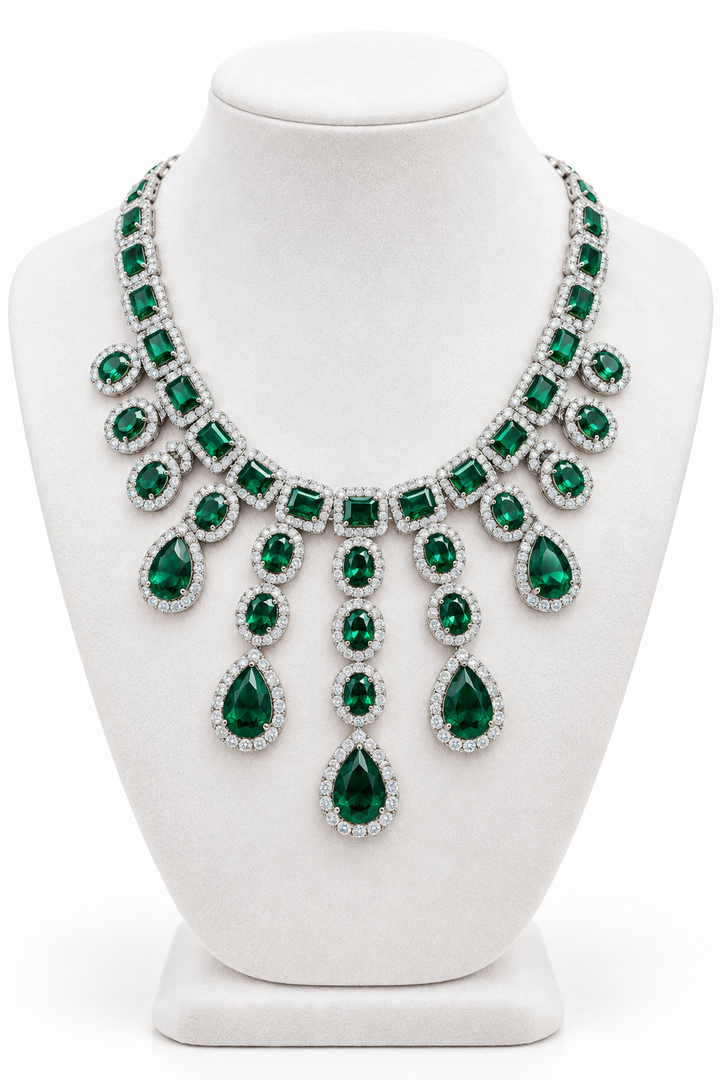 Emerald Green Necklace Set