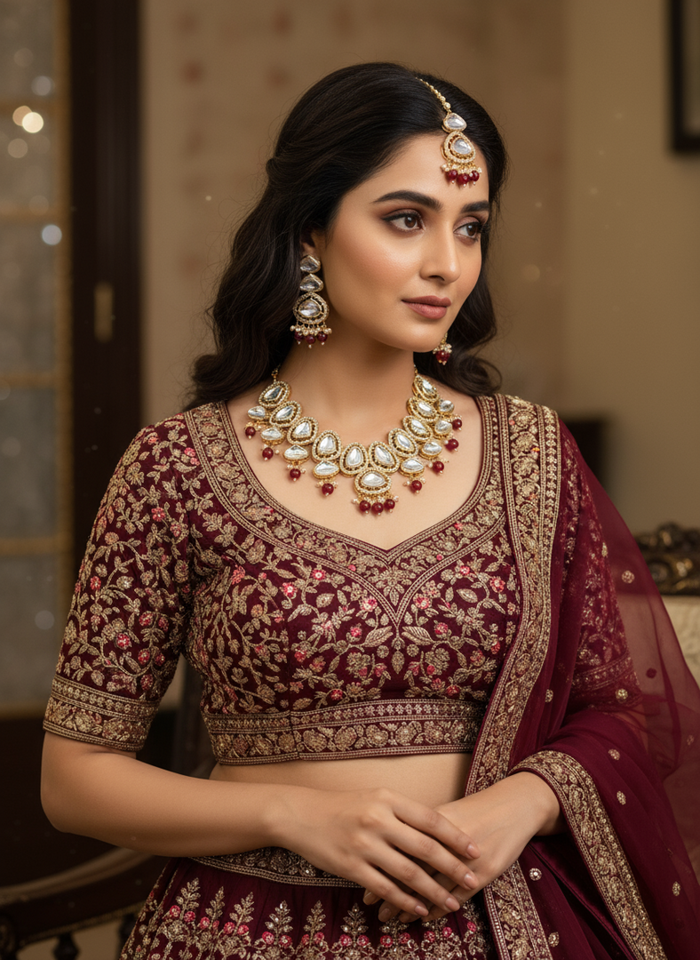 Prerna Kundan Necklace Set