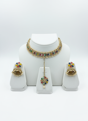 Manvi Multicolor Polki set