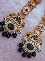 Load image into Gallery viewer, High Quality brass Antique Gold plated Kashmiri Earring
