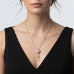 Load image into Gallery viewer, Heart Golden Long Necklace