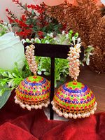 Load image into Gallery viewer, Meenakari jhumki