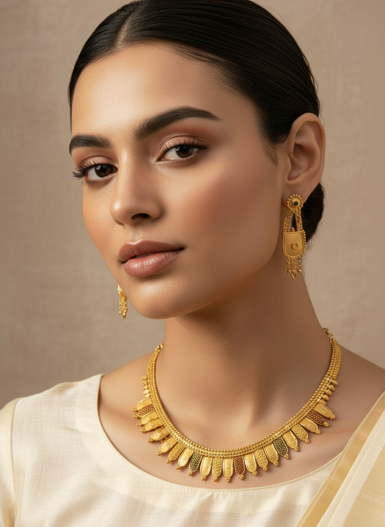 Farida Golden Necklace Sets