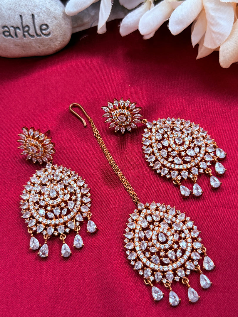 AD RoseGold Tikka set