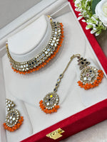 Load image into Gallery viewer, Kanchan Mirrror Necklace Set
