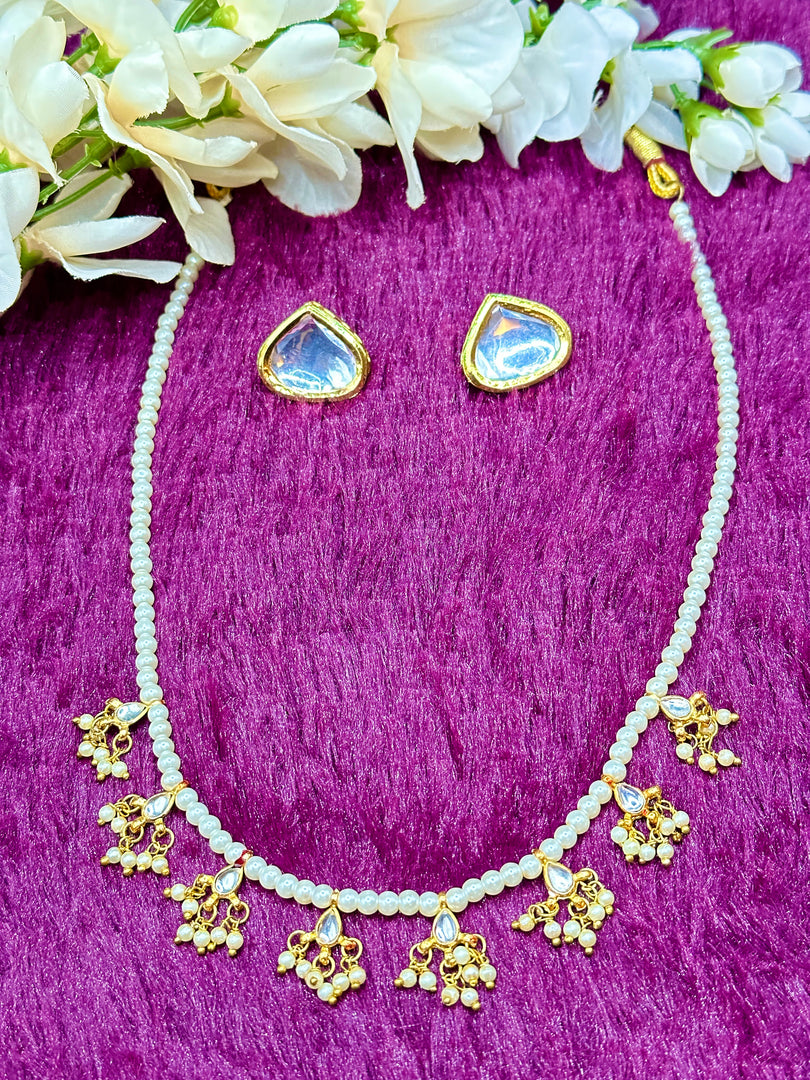 Kundan Meenakari Necklace Set