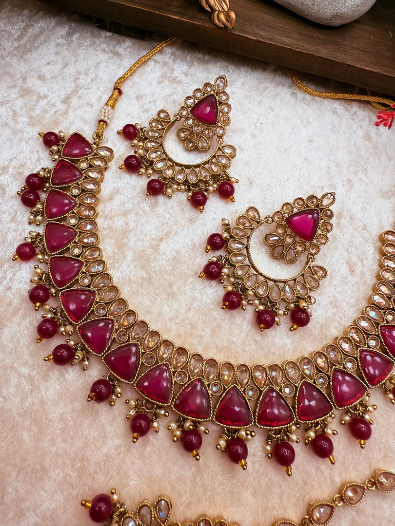 Diana Polki Necklace Set