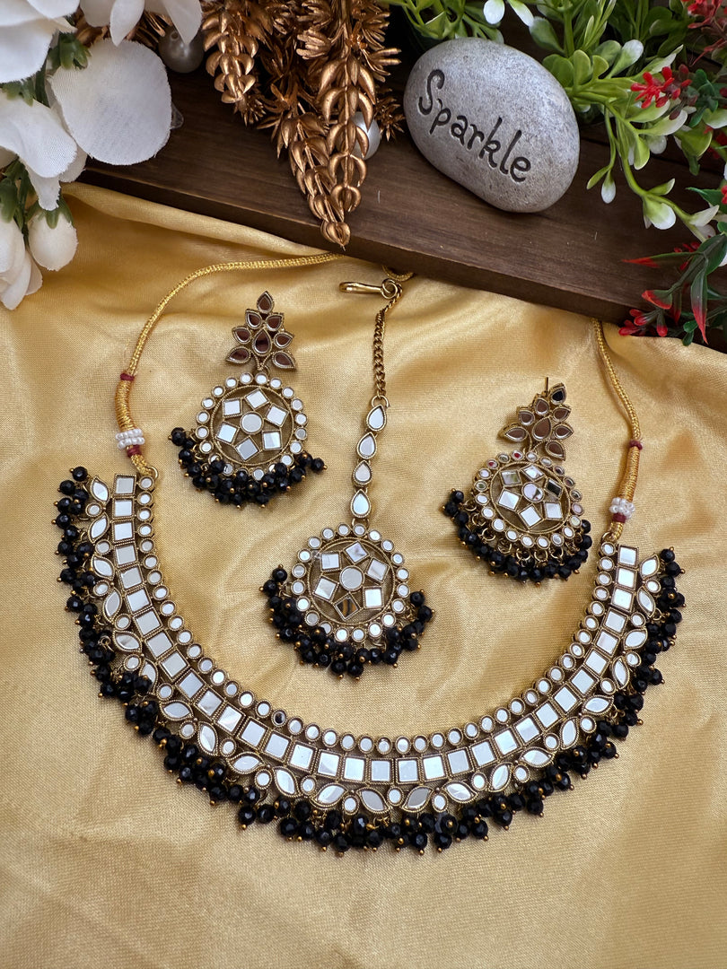 Kanchan Mirrror Necklace Set