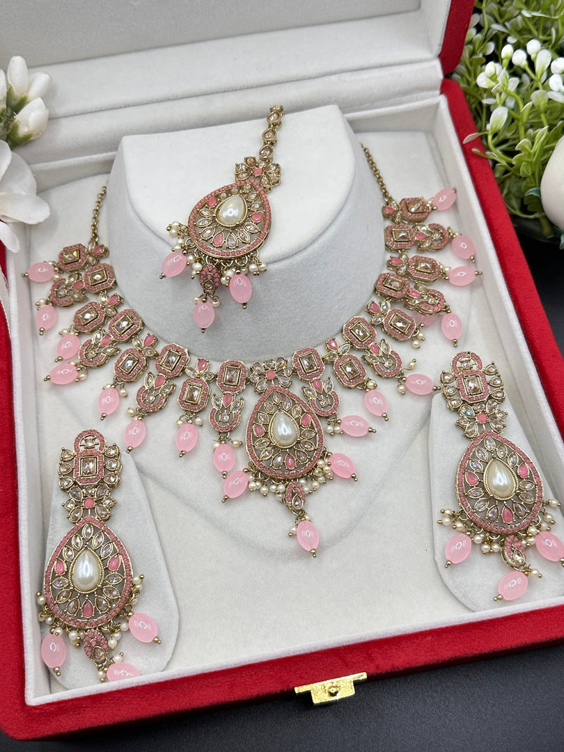 Jannat Polki Indian Necklace Set