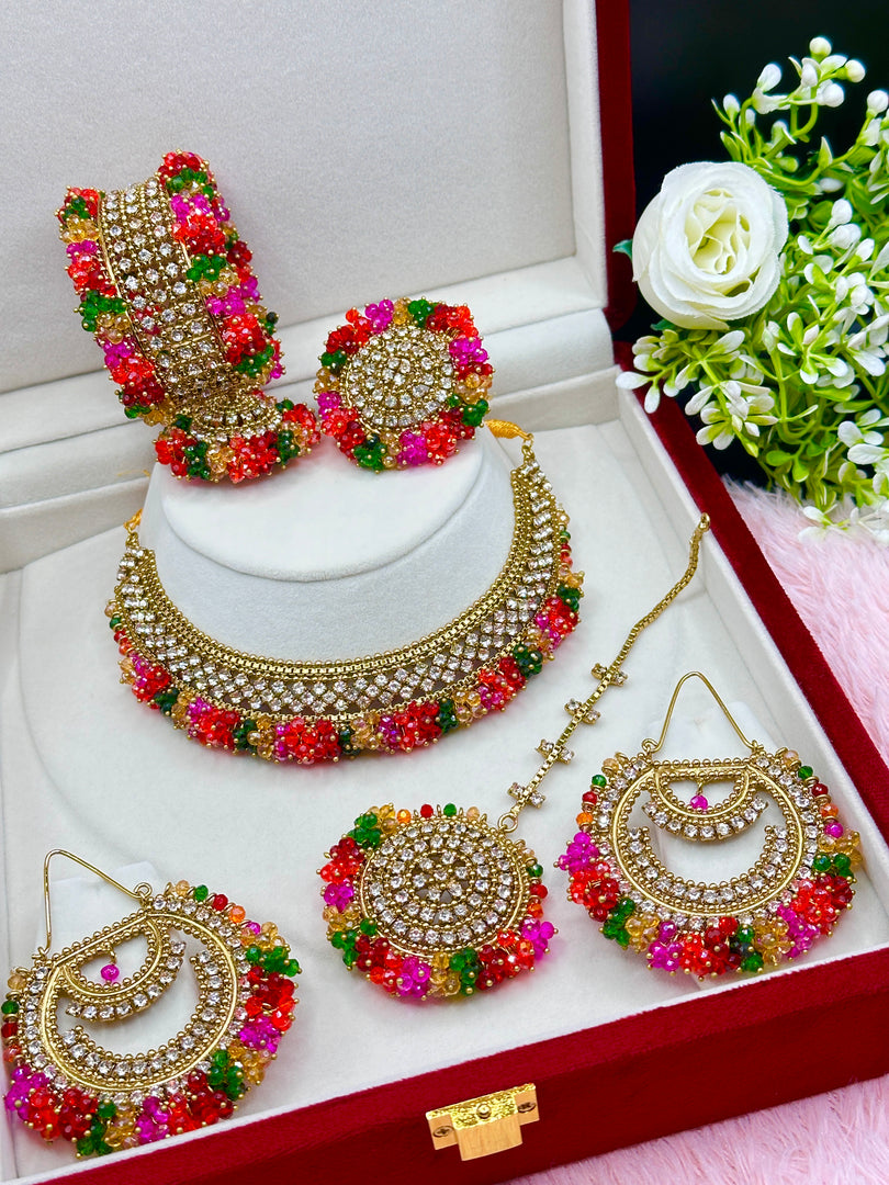 Zamina MultiColor 5 Piece Pakistani Set