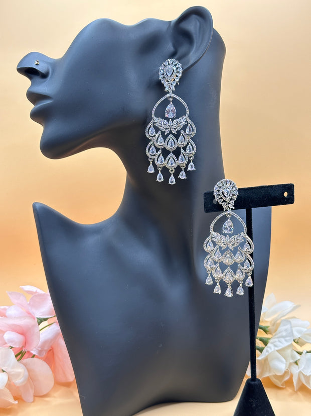 RoseGold American Diamond Earrings