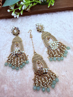 Load image into Gallery viewer, साइमन मिरर टिक्का सेट इंडियन ज्वैलरी