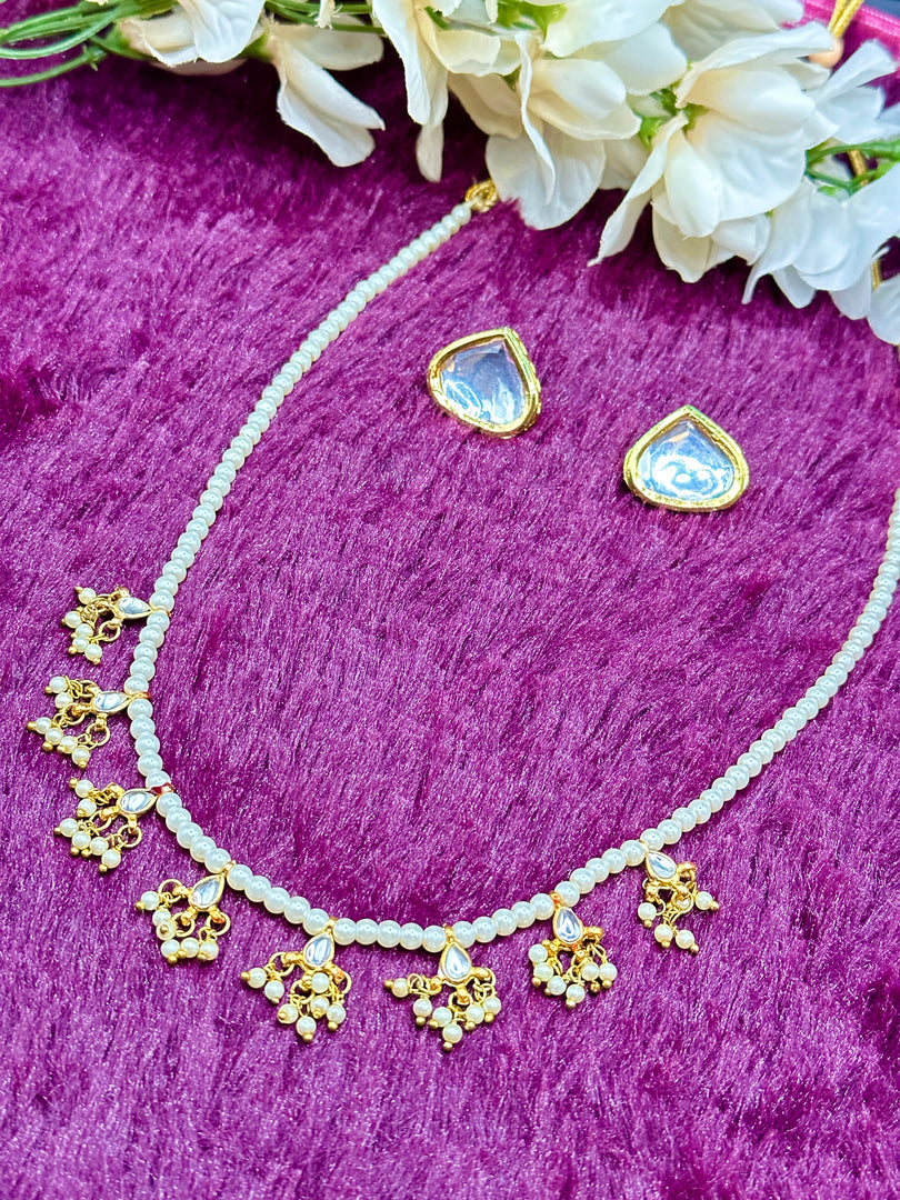 Kundan Meenakari Necklace Set