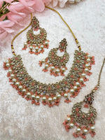 Load image into Gallery viewer, Ishita Polki Indian Choker Set
