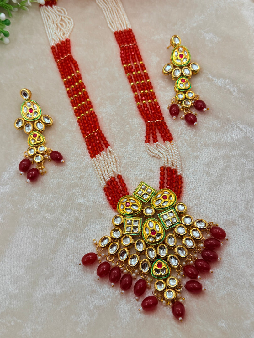 Meenakari Kundan Rajwadi Mala