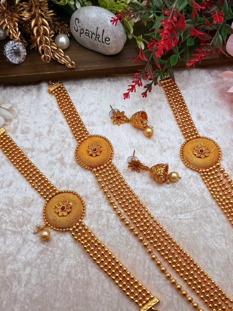 Sarswati Mala choker Combo Set