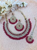 Load image into Gallery viewer, Deepali Kundan Choker Set.
