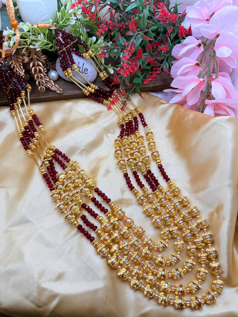 Zainab Red Five Layer Mala
