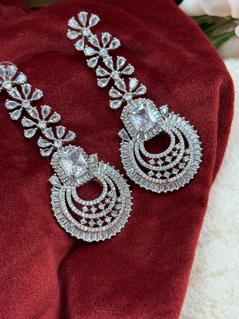 American Diamond Long Earring
