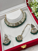 Load image into Gallery viewer, Kanchan Mirrror Necklace Set
