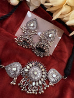 Load image into Gallery viewer, Mirror silver Oxidised set