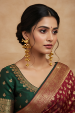 Load image into Gallery viewer, Kashmiri Bird Ghungru Earrings