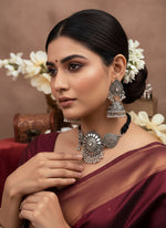 Load image into Gallery viewer, Mirror silver Oxidised set