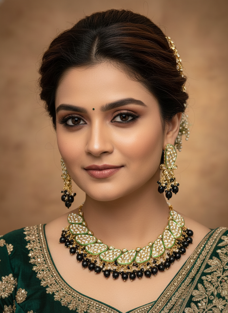 Kundan Indian Necklace Set