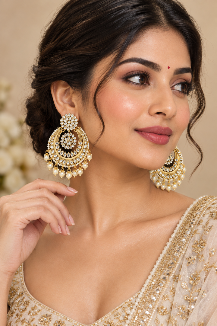 Golden Mirror Earring