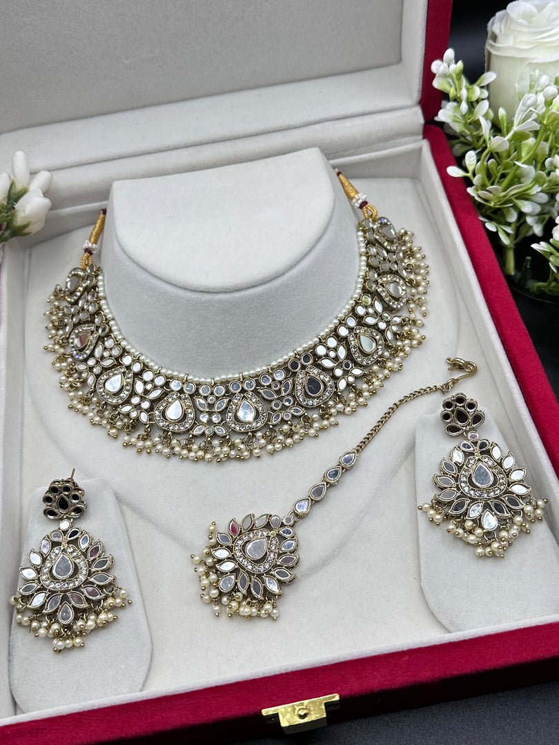 Kimmy mirror necklace set