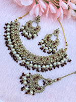 Load image into Gallery viewer, Ishita Polki Indian Choker Set
