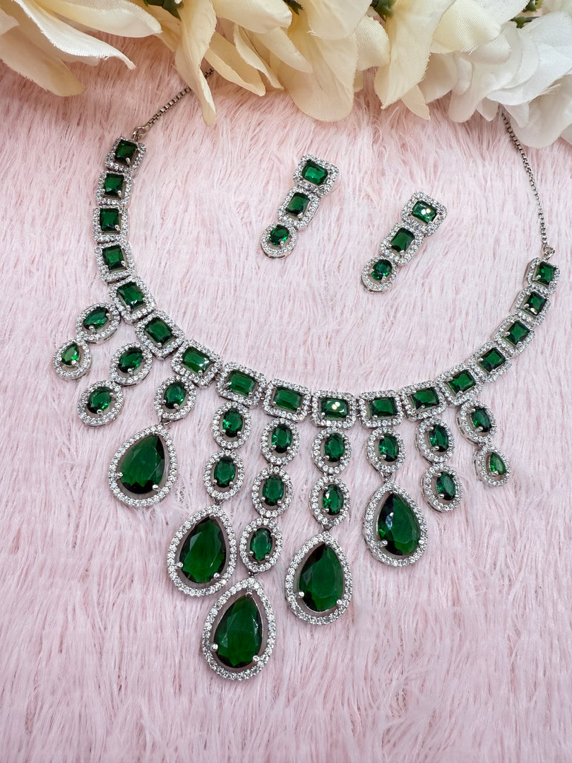 Emerald Green Necklace Set