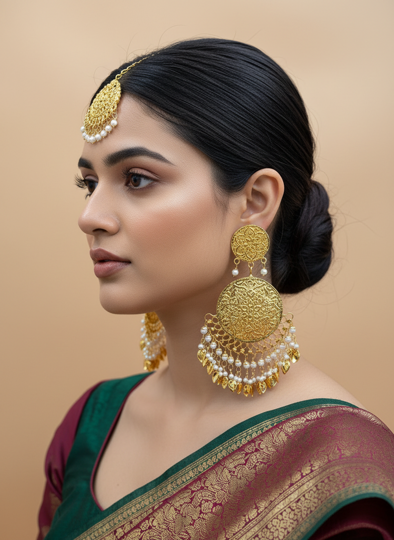 Peepal leaf Golden Pakistani Tikka Set