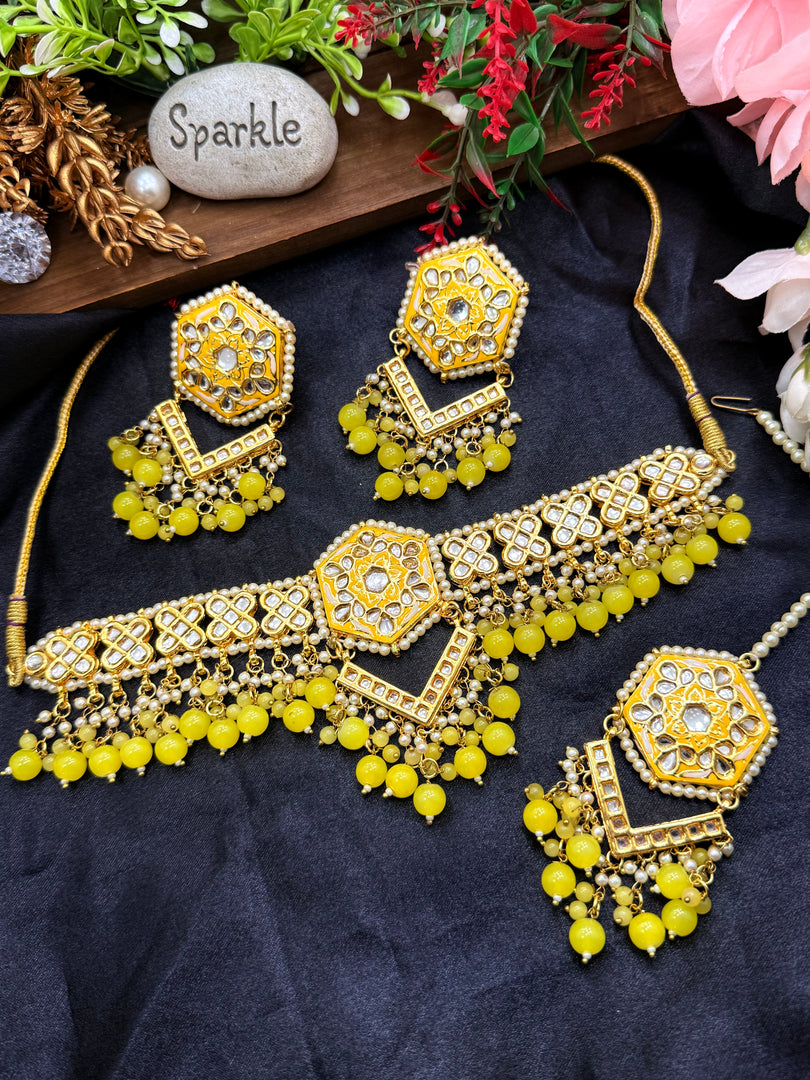 Shiya Kundan choker Set
