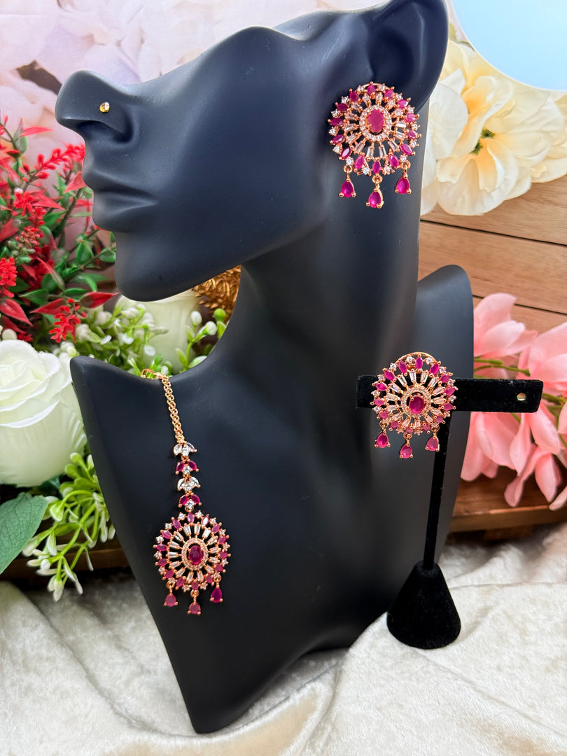 अमेरिकन डायमंड टिक्का सेट