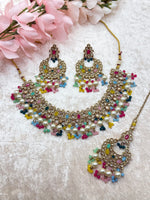 Load image into Gallery viewer, Ishita Polki Indian Choker Set
