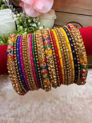 Shine bright Multicolor metal Bangles