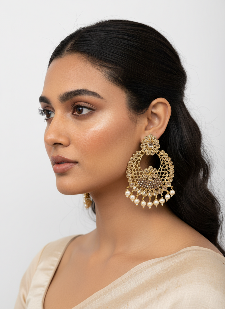 Ashi Antique Gold Earrings