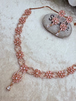 Load image into Gallery viewer, नेवी ब्लू अमेरिकी हीरे का हार
