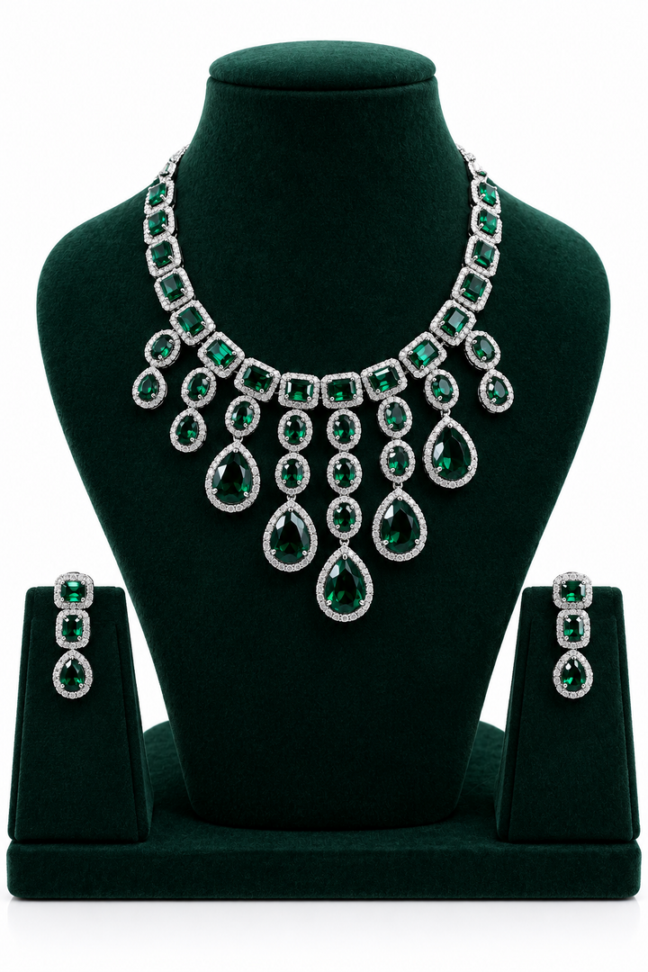 Emerald Green Necklace Set