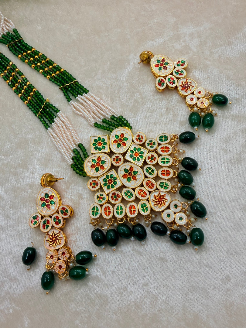 Meenakari Kundan Rajwadi Mala