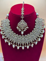 Load image into Gallery viewer, Afsara High Quality Polki Semi Bridal Necklace Set
